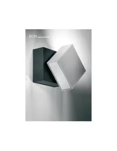 Lampe murale réglable Targetti 1v7595 ikon hqi 70w anodisée